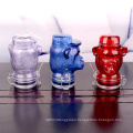 Customized Fancy 100ml 260ml orangutans head shaped glass storage jar with clip lid